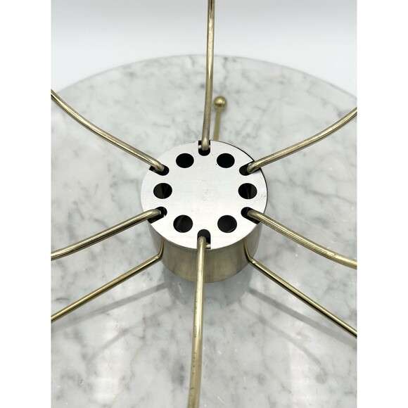 Pyrex UFO Atomic Casserole & Warmer Original Box #924CM 2 Quart RARE 1950s - Picture 10 of 16